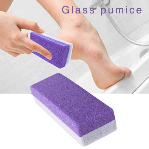 Pedicure Pumice Stone - Exfoliating Foot Scrubber, Exfoliant | Manual Foot Scrubber, Foot Exfoliation Tool, Heel and Nail Care, Spa Shower Set, Profes