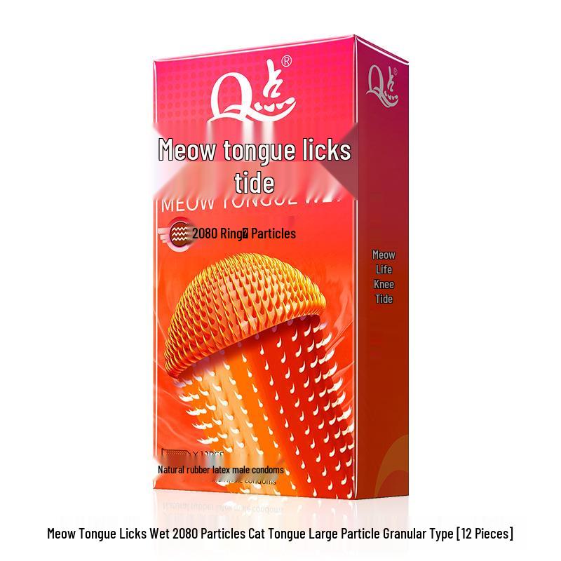 Q Point Thorn Set: Erotic Couples' Condoms with Large Particles, 2pcs/pack