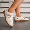 Fashion Fashion Hollow Wrap Toe Spring Summer Sandals Women Hook Loop Big Size 43 Flats Sandels Soft Bottom Comfortable Beach Zapatos