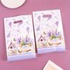 10/20/50pcs Purple Lavender Candy Gift Bags Floral Butterfly Tote Bags for Wedding Birthday Seasonal Spring Party Favor Supplies