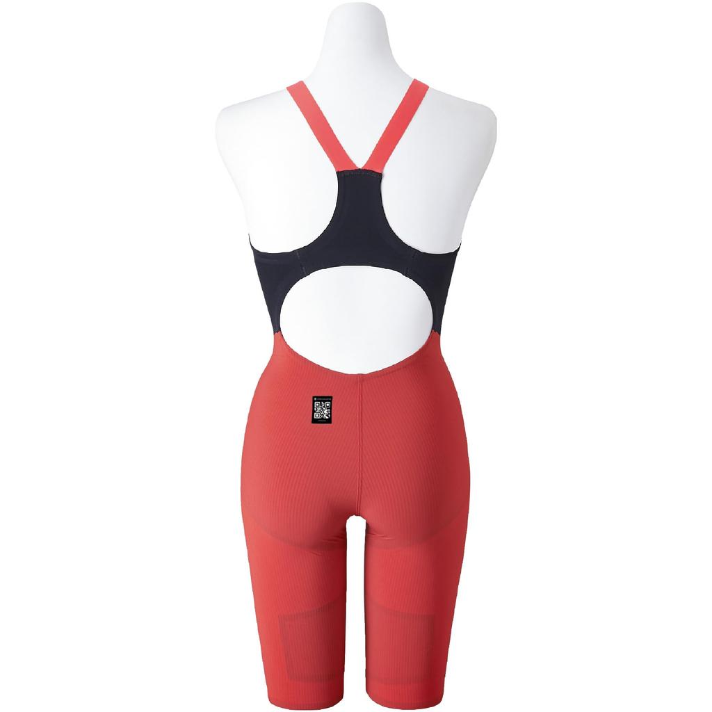 Mizuno 6 CR Half FINA Black X Size for Competitive Women's GX-SONIC Suit, Approved, Red, L, N2MGA702, 96mm, Racing.
