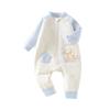 Autumn/Winter Baby Sleeping Bag: 40g Thin Cotton One-Piece Pajamas & Anti-Kick Quilt.