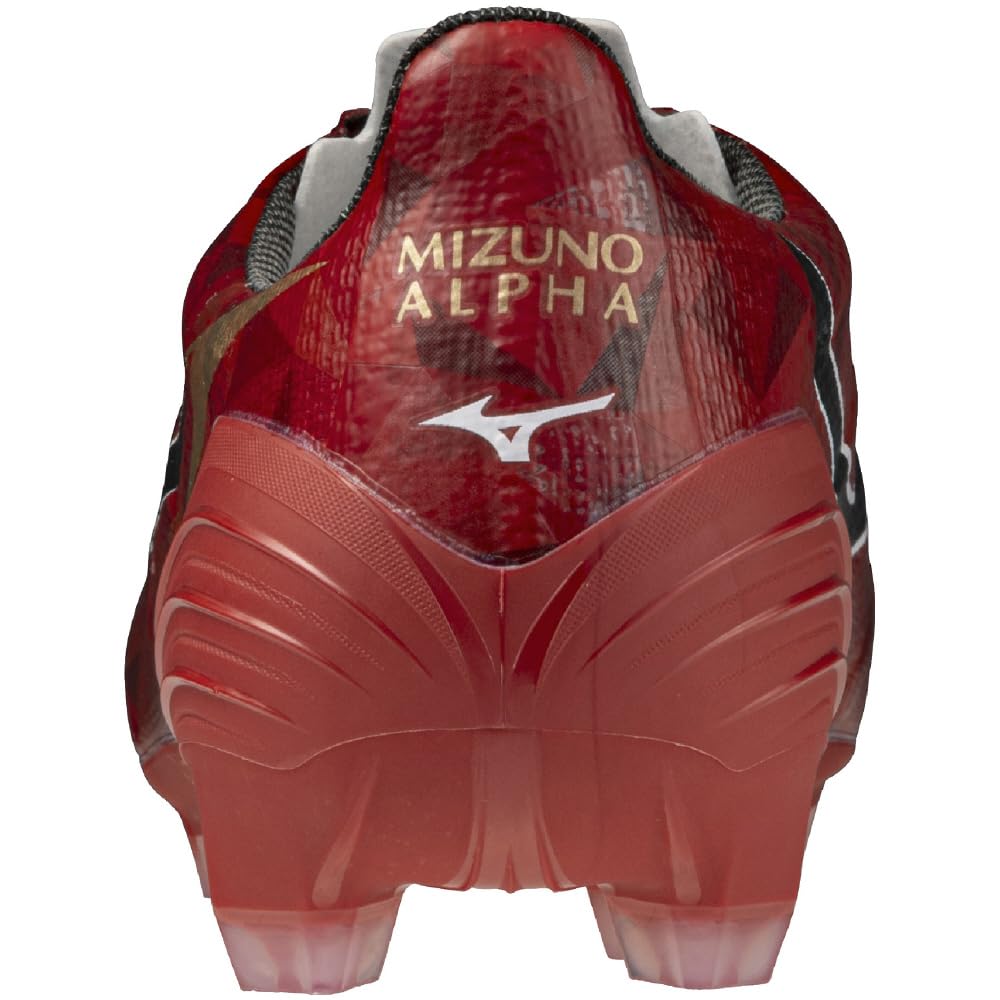 Mizuno Soccer Cleats Alpha 2 Alpha 2 PRO Club Football Wide Lightweight Rugby Ruby Red X White Cm 2E 27.5