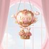 Ornament Agățat Love Acrilic 2D Balon cu Aer Cald și Iepurași Pandantiv Decor Romantic de Ziua Îndrăgostiților pentru Mașină Casă Ușă Fereastră Perete