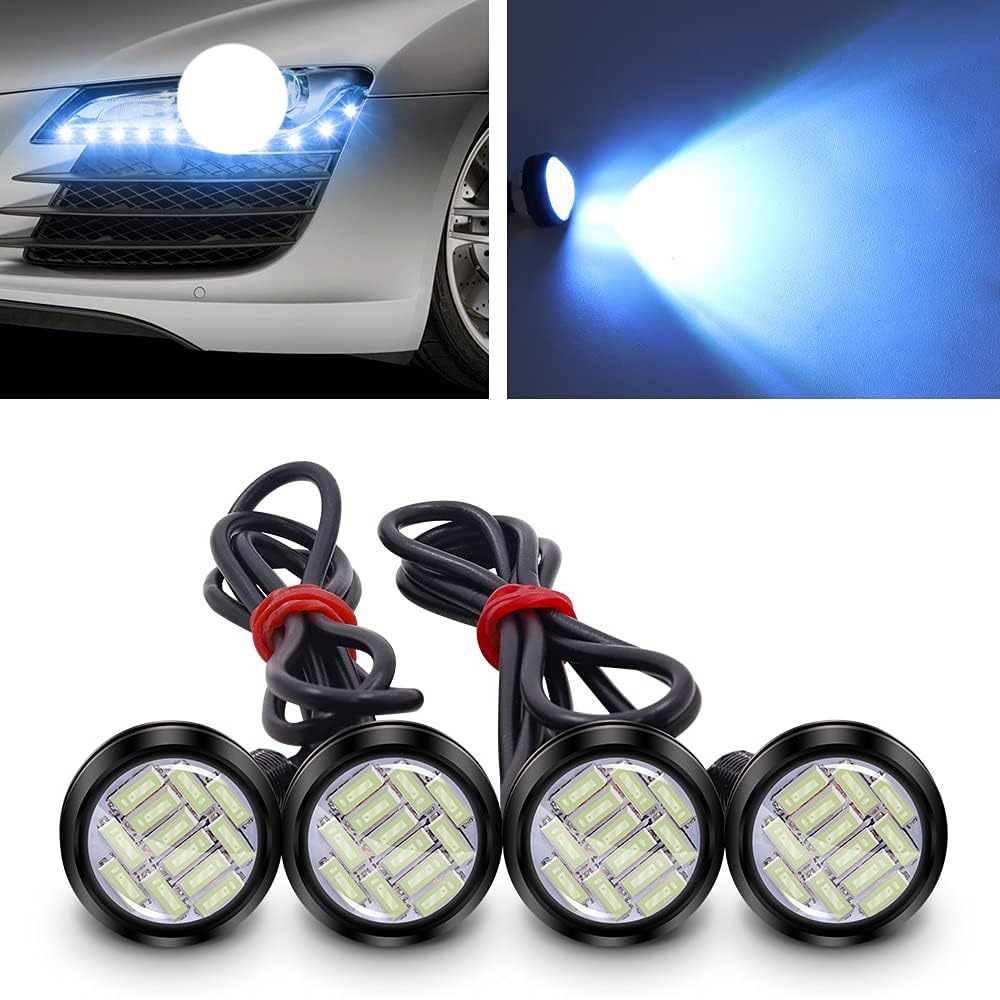 X-STYLE LED Daylight, Eagle Eye, Ice Blue, Spotlight, 0.9 Inches (22 Mm), 12 Row