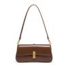 BURMINSA Luxury Genuine Leather Underarm Shoulder Bag Women Elegant Square Small Crossbody Handbag Party Wedding Purse