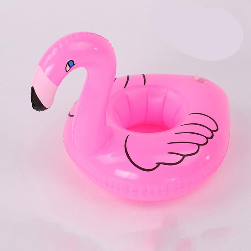 Air Mattresses for Cup Inflatable Flamingo Drinks Cup Holder Pool Floats Bar Coasters Floatation Devices Cute Toy Drink Holder
