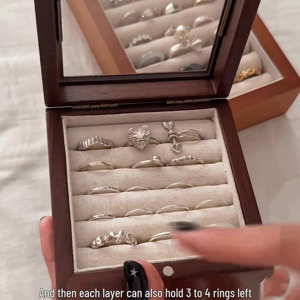 Luxury Geometric Zirconia Open Ring - Elegant and Versatile Hand Jewelry