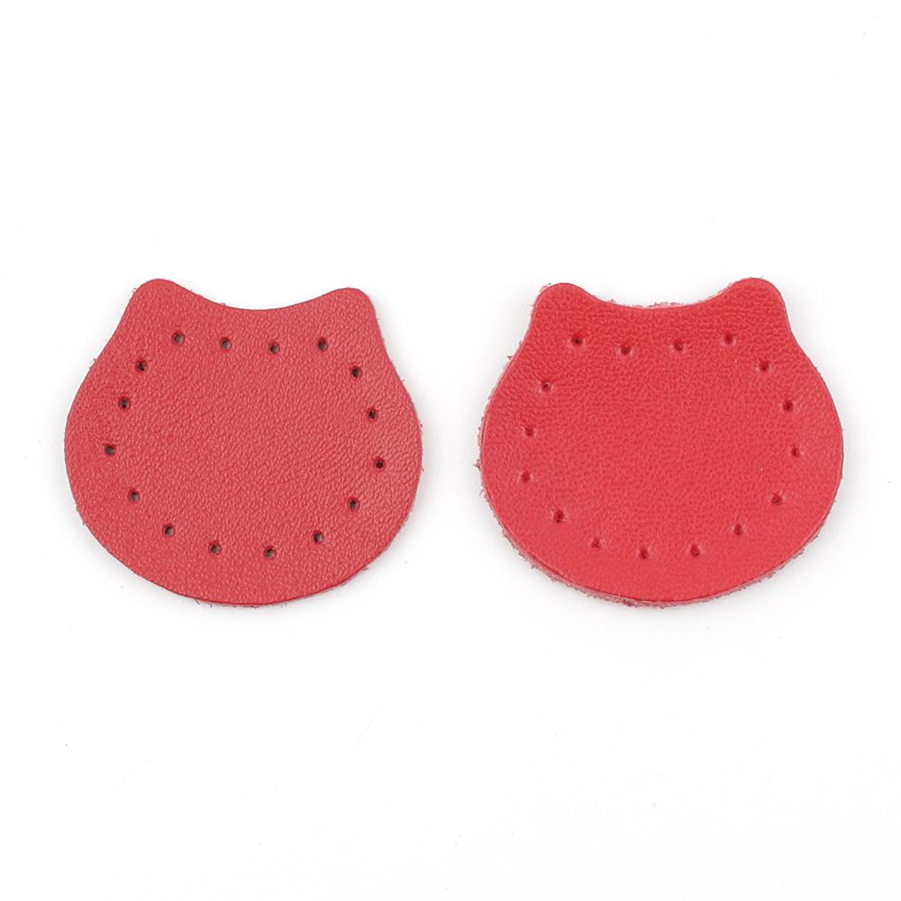 

4pcs DIY Patchwork Bag Labels Bear Leather Tags for Handmade Handbag Purse Clothes Shoes Sewing Accessories Red Tan красный