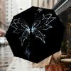 1pc Fairy Wings Star Automatic Folding Umbrella 8 Rib Iron Frame,  Suitable for Travel, Daily Use, Birthday, Women & Men Gift c1231049
