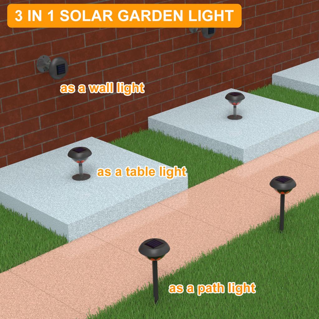 Solar Lights Outdoor Waterproof LED Solar Garden Projection Lights Garden Courtyard Lamp Landscape Path Yard Patio Decor