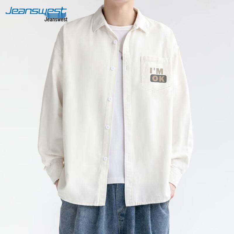 Jeanswest Men s Casual Long Sleeve Lapel Shirt M