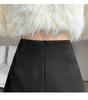Women's 2026 Autumn/Winter High-Waist Wool Suit Skirt Pants - Double-Breasted, Wide-Leg Slimming Shorts