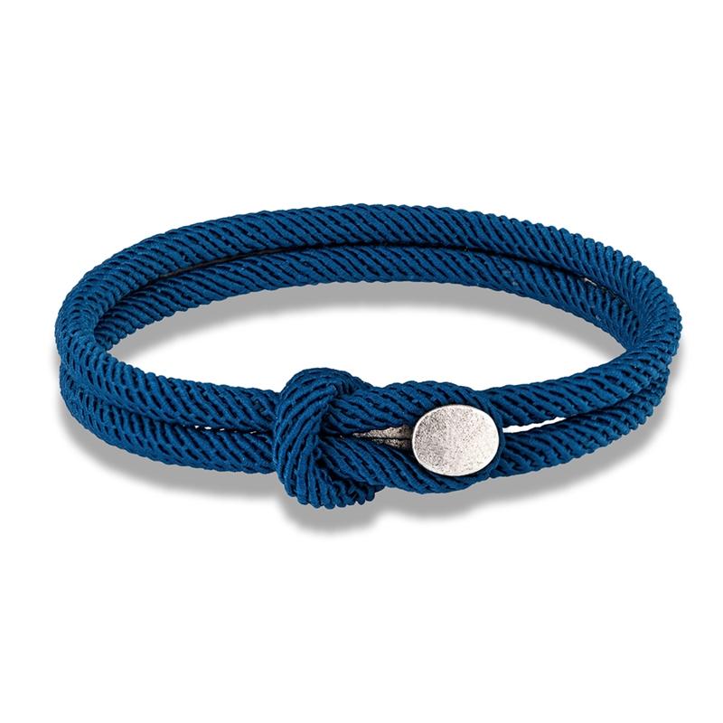 Vintage Men Women Easy Hook Bracelets Double Strand Nautical Survival Rope Paracord Bracelet Couple Minimalist Jewelry