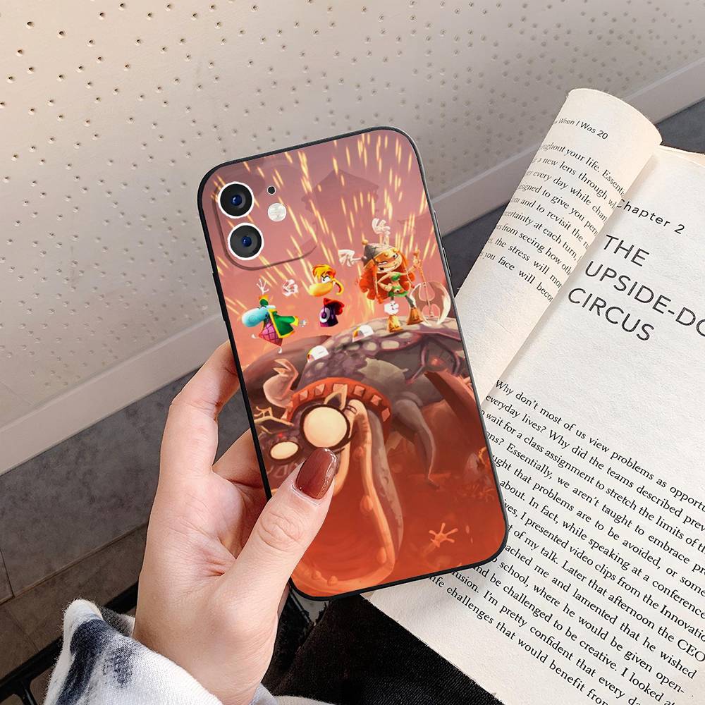 Anime R-Rayman Legends Phone Case For IPhone 17 Air 16 15 14 13 Pro Max 11 12 Black Silicone Cover