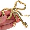 Alipis Bow Hooks for Wall Bow-Knot Hook Brass Coat Hanger Gold Wall Hooks Nordic Retro Clothes Hook Key Holder for Scarf, Bag, Towel, Hat