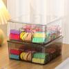 Clear Storage Organizer for Nail Polish with Flip Top, Ideal for Lipstick, Perfume, Essence, 9-Compartment Cosmetic Jewelry Box