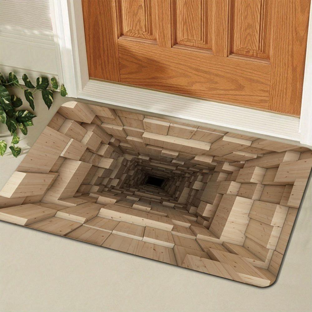 Simple Printing Bathroom Thickening Mat Bath Non-slip Carpets In Wash Basin Bathtub Side Floor Rug Shower Room Doormat Memory Foam 3D Pad