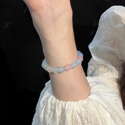 Duhový chalcedonový náramek Dámský lehký luxusní personalizovaný národní styl Nový náramek čínské barvy