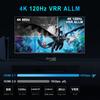 8K HDMI 2.1 Audio Extractor ARC 2 In 1 OUT  CEC EDID HDMI Switch 2x1 for PS5 Amplifiers Soundbars