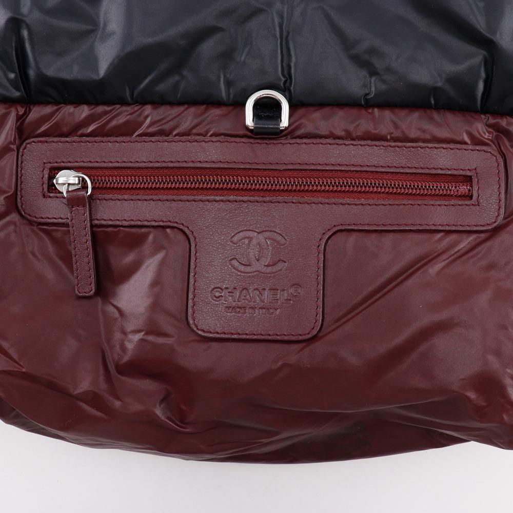 CHANEL Cococoon Handbag A48610 Small tote reversible black Nylon Women Used