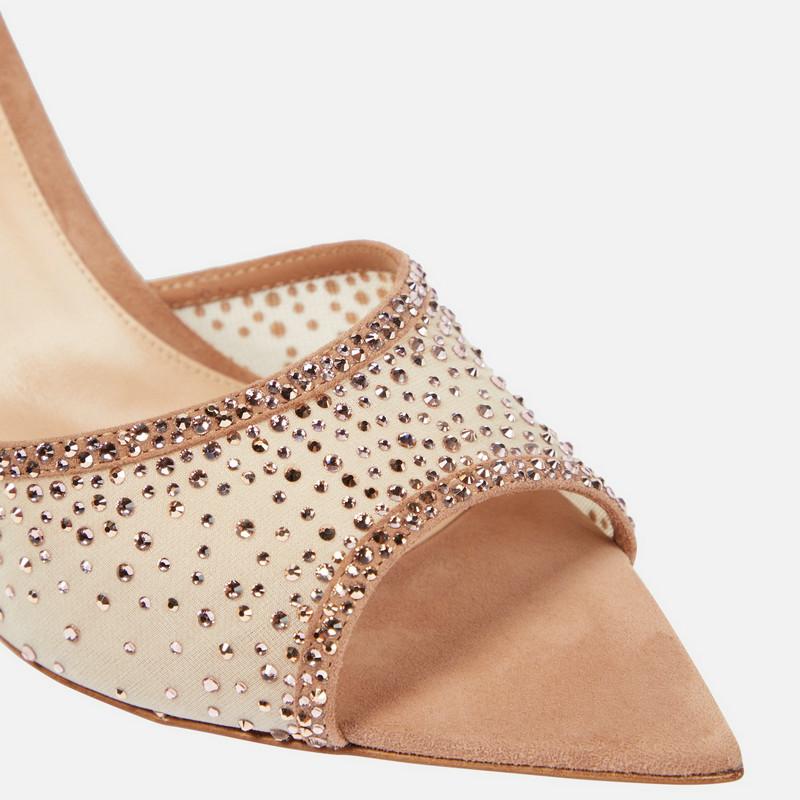 Net Red Sandal Women Summer Outside To Wear 2025New Stiletto Pointed Toe Beautiful High Heels With Open Toe Slippers