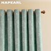 1 szt. NAPEARL 100% Zasłony zaciemniające Francuski Vintage Nadruk kwiatowy Zasłony z kółkami do sypialni salonu balkonu okna do dekoracji domu