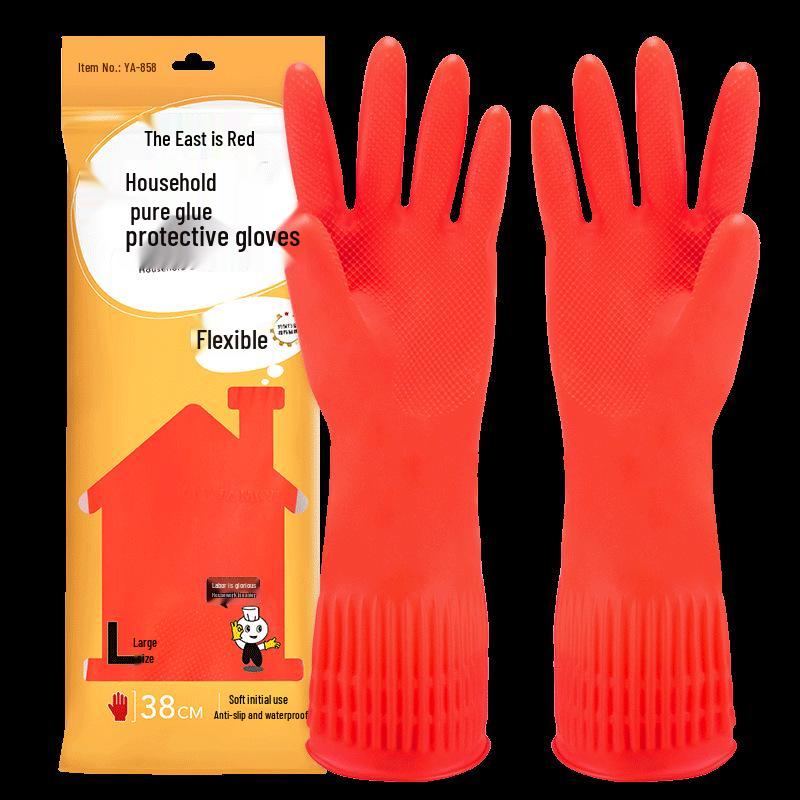 Luvas de Lavar Louça de Látex Espessas à Prova d'Água Dongfanghong 38CM