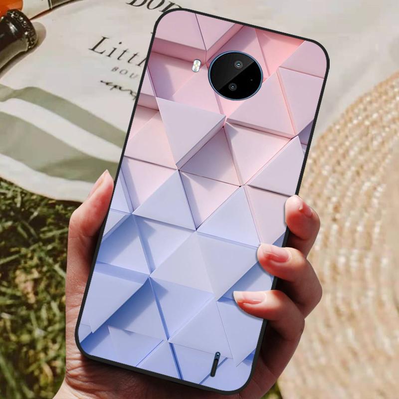 For Nokia C20 Case Soft TPU Silicone Cartoon Back Cover for Nokia C20 Plus Phone Cases TPU Black Bumper for NokiaC20 C 20 Plus