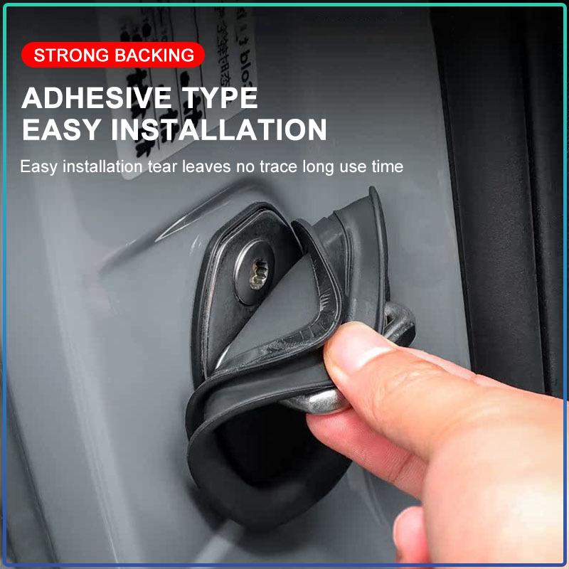 4pcs Silicone Car Door Lock Buckle Protector Cover Accessories For Nissan Nismo Almera Tiida Juke Teana Qashqai 350Z 370Z GTR