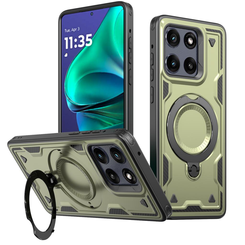 Armor Shockproof Case For Motorola Edge 60 Pro Fusion G Play 2026 Power Stylus 5G 2026 360° Rotating Magnetic Stand Back Cover