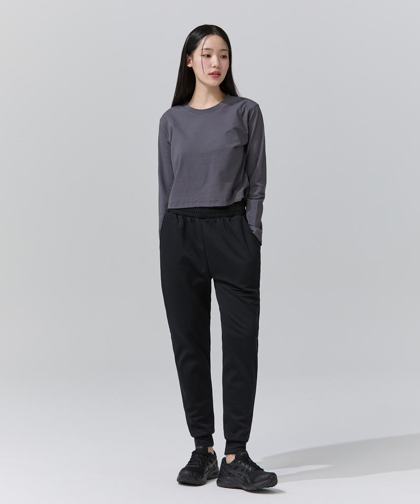 Beullaegmonseuteopis Air Cushion Fleece-Lined Jogger Pants (Black) / Bm220820