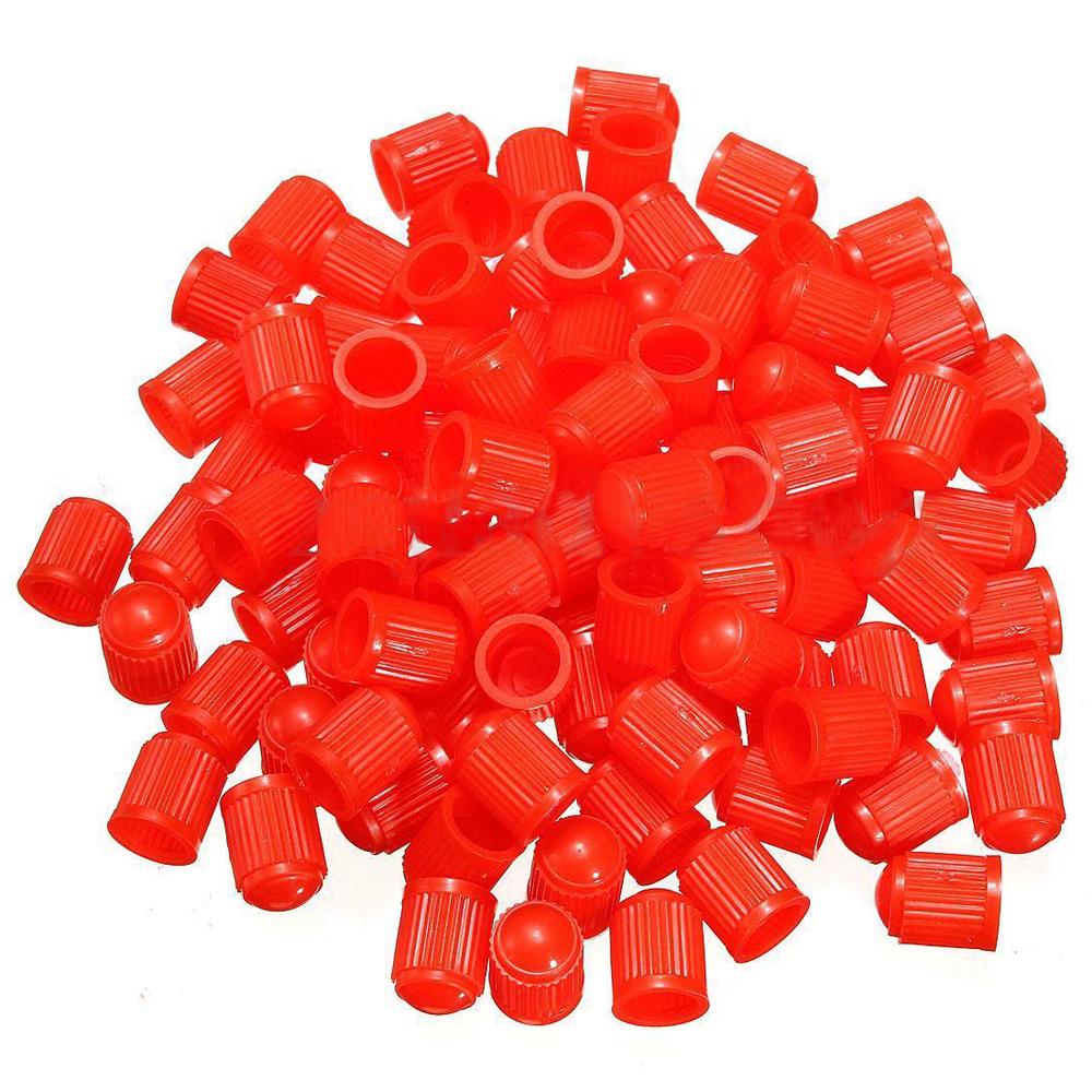 100Pcs/Set Car Tire Air Valve Stem Caps Auto Wheel Stem Air Valve Dust Covers Auto Motocycle Bike Dustproof Caps