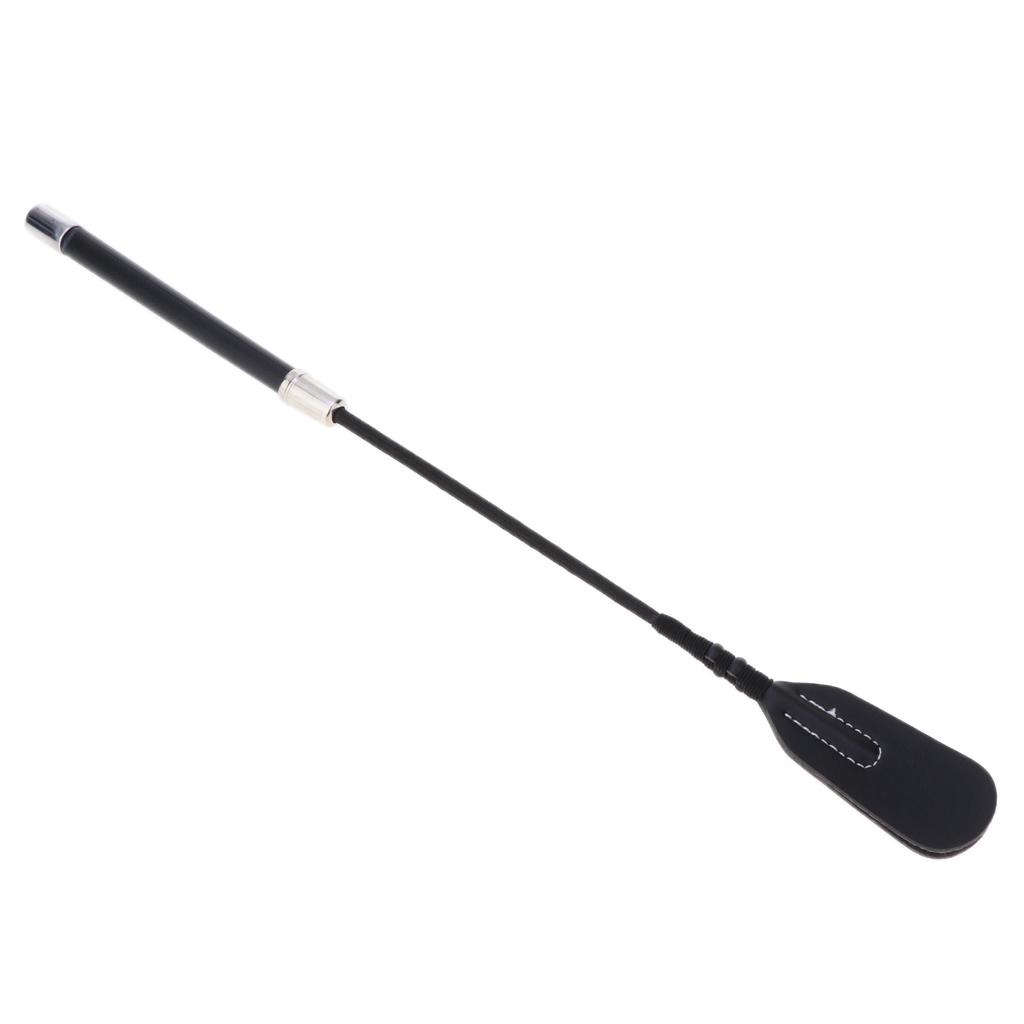 Black Riding Crop Straight Leather Restraint Cosplay Supplies