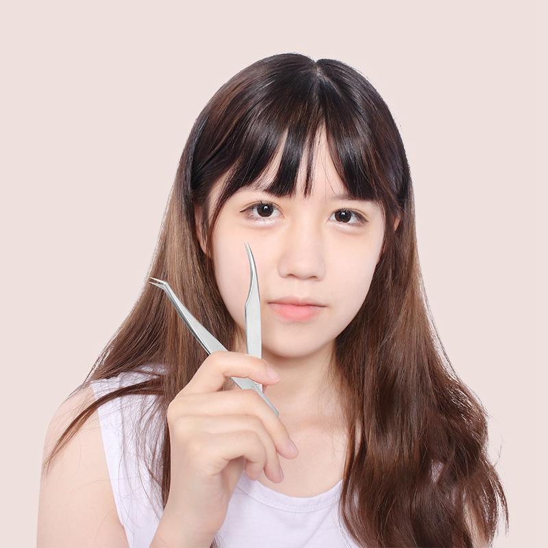 1PC/2PC Precison Eyelashes Tweezer Professional for Making Fine Lashes Extension Anti-static Tweezer Excellent Closure