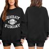 Unisex Lightweight Long Sleeve Neck Pullover Sweatshirt with Graphic Print for Men and Women