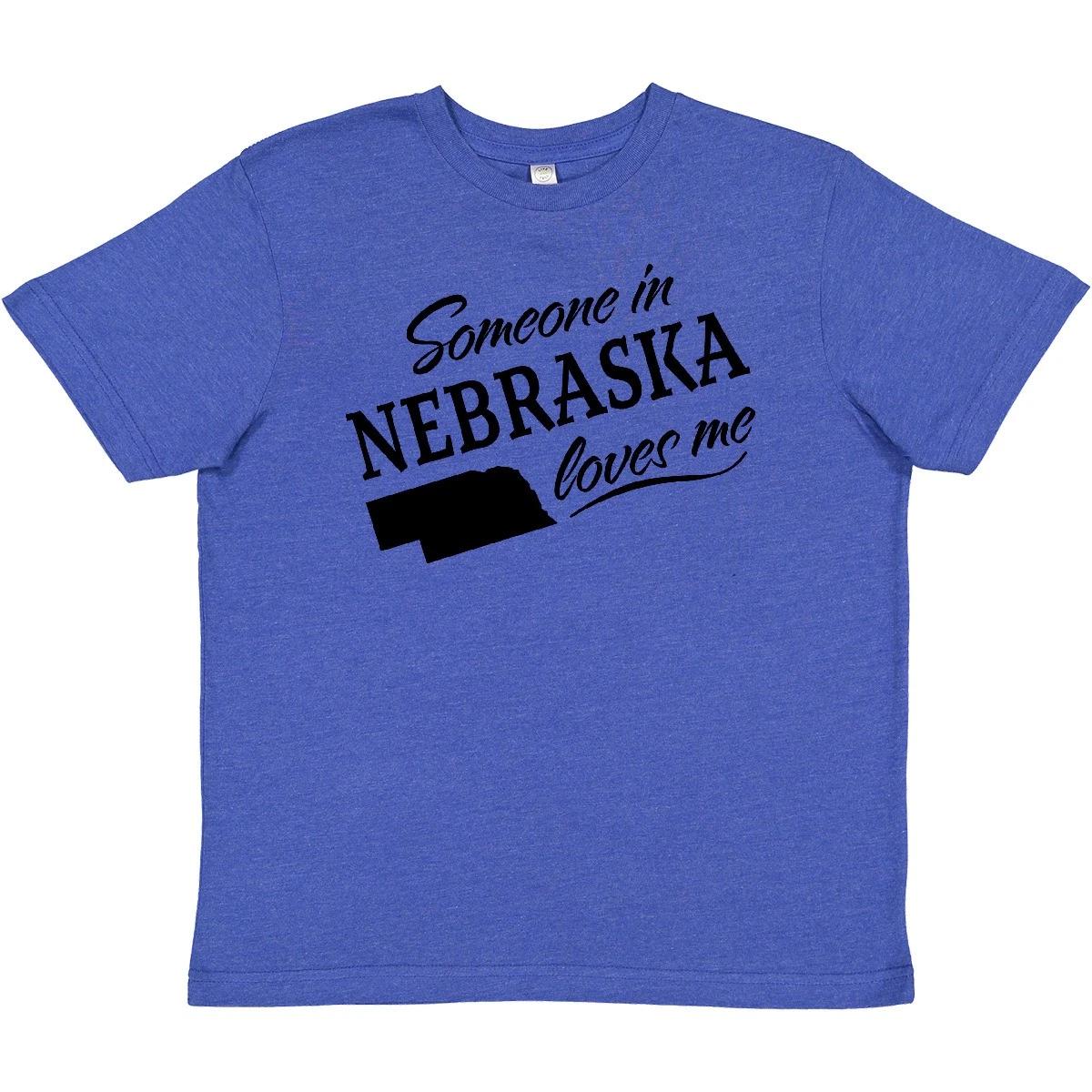 Inktastic Someone In Nebraska Loves Me Youth T-Shirt State Home Family Kids Gift 150