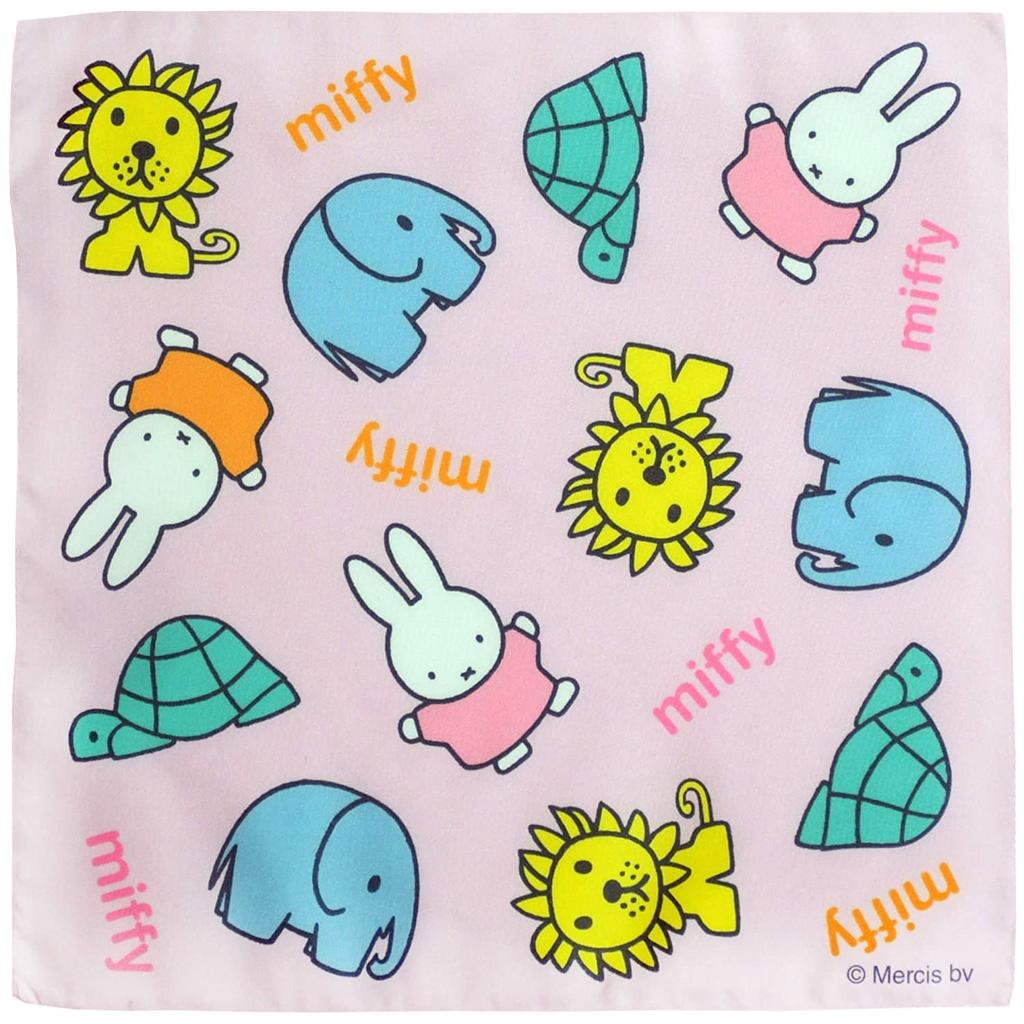 Marushin Set of Antibacterial and Deodorizing Miffy Friends 30 x 30 School Entrance Elementary 5825001800 Handkerchiefs, 3, Absorbent, Quick-Drying,