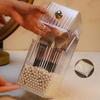 Dust-proof Makeup Brush Storage Pen Holder Eyebrow Pencil Organizer with Cover Pearl Light Luxury Dressing Table Home Decoration