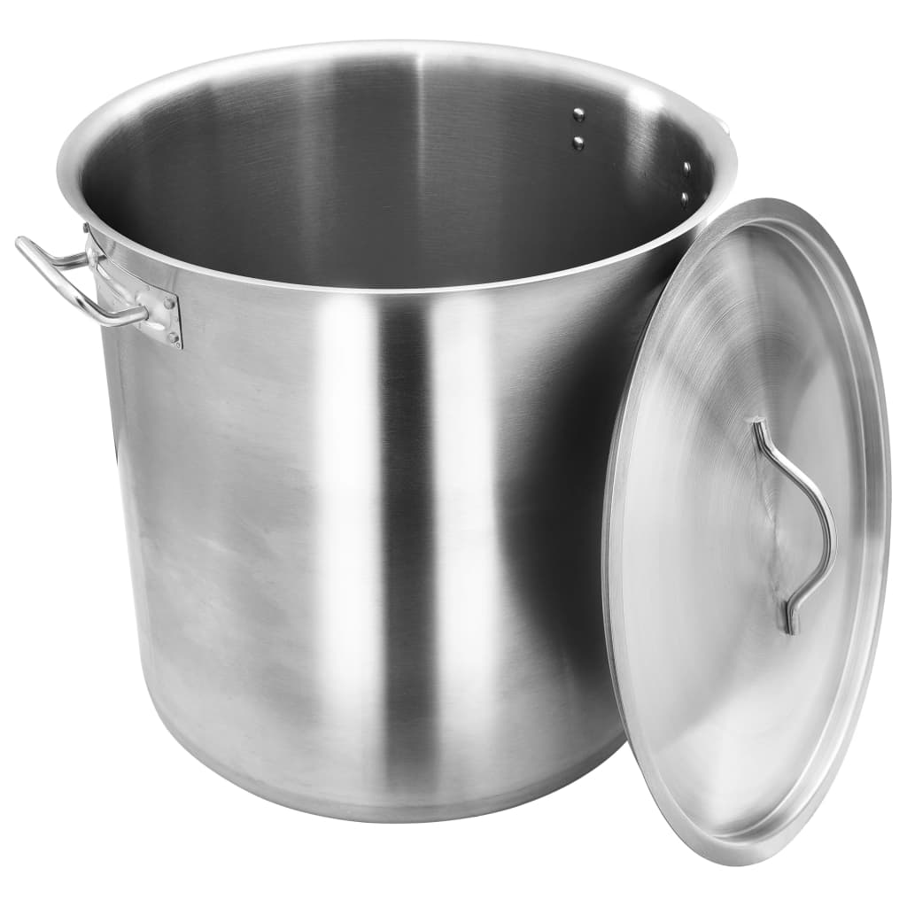 vidaXL Suppentopf 71 L 45×45 Cm Edelstahl