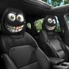2Pcs Exaggerated Car Headrest Covers Funny Face Expressions Car Seat Headcover  Journey Must-Have