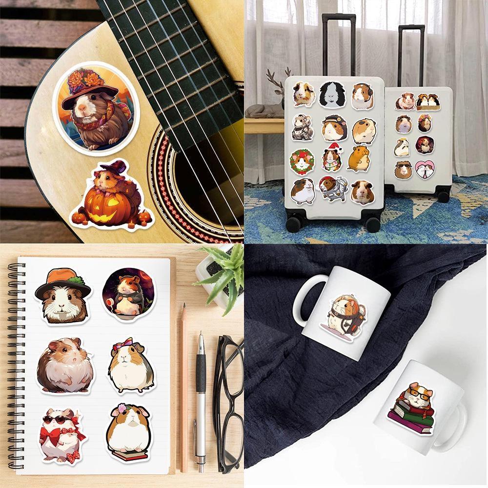 10/50 Cute Cavy Stickers Guinea Pig Graffiti Stickers for DIY Luggage Laptop Skateboard Motorcycle Bicycle Stickers