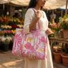 Shoulder Bag Usalover925 Multicolor Quilted Cotton Hand Printed Shoulder Bags 135
