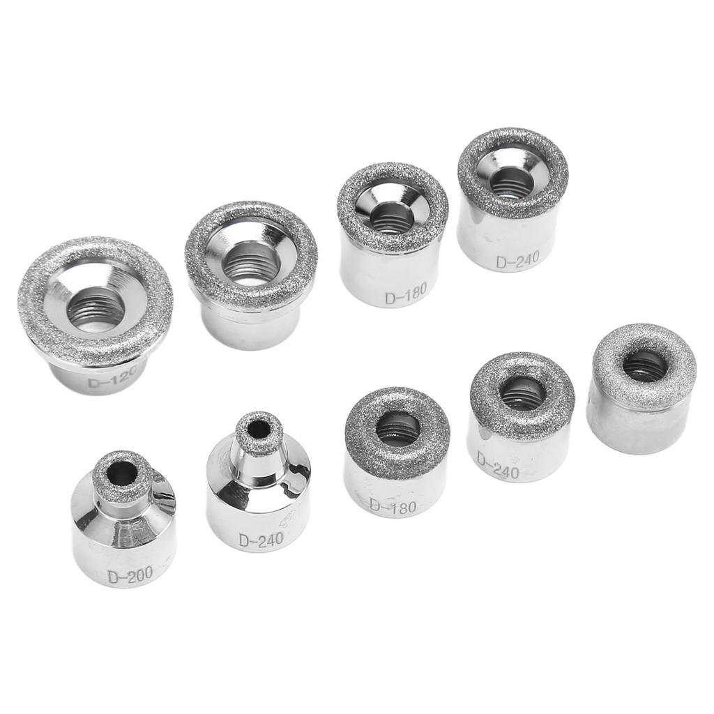 9pcs Microdermabrasion Replacement Tips Metal Multi Size Professional Facial Dermabrasion Machine