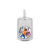 European American Custom Photo Hip Hop Pendant Necklace with Zircon
