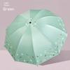 Manual Large Folding Umbrella for Female Students, Dual-Purpose Sun and Rain Umbrella, Sun Protection Umbrella