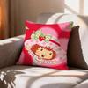 SStrawberry Cartoon SShortcake Girl   Pillow Case Pattern Printed Pillowcase For Living Room Sofa Cushion Cover