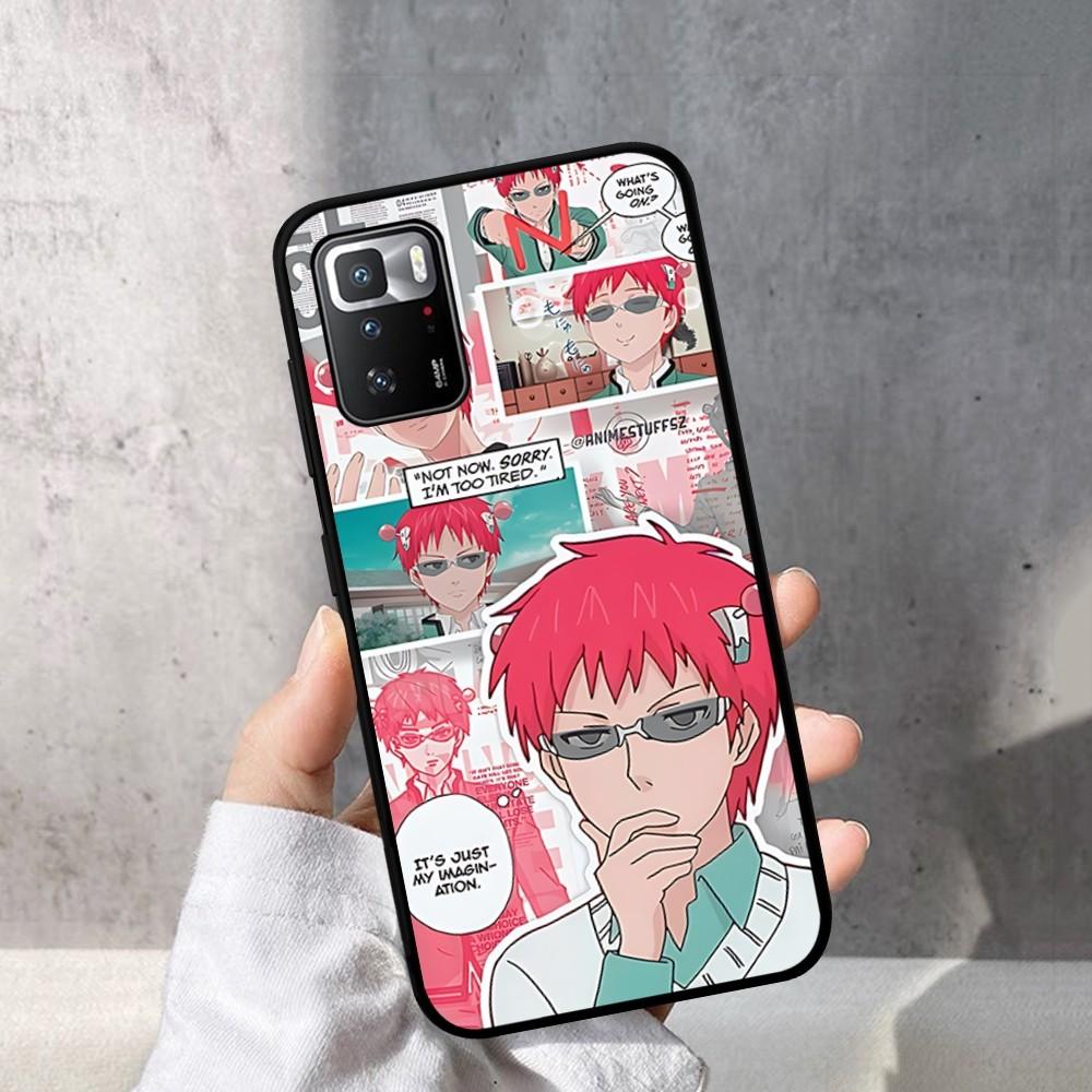 Saiki Kusuo No Psi Nan Phone Case For Redmi Note 4 X 5 A 6 7 8 T 9 9S 10 11 11S 11Epro Poco M3 Pro
