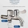 Split Stream Washing Machine Faucet Rustless Building Connection Double Outlet For Multiple Appliances