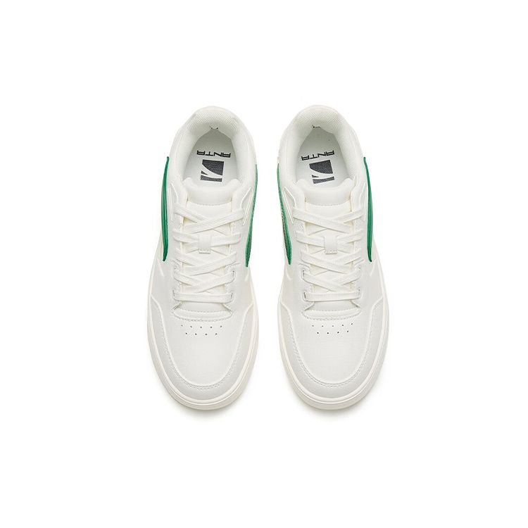 Anta 982 Trendy Thick Sole Casual Low Top Sneakers Women sneakers White Green 122248066-7